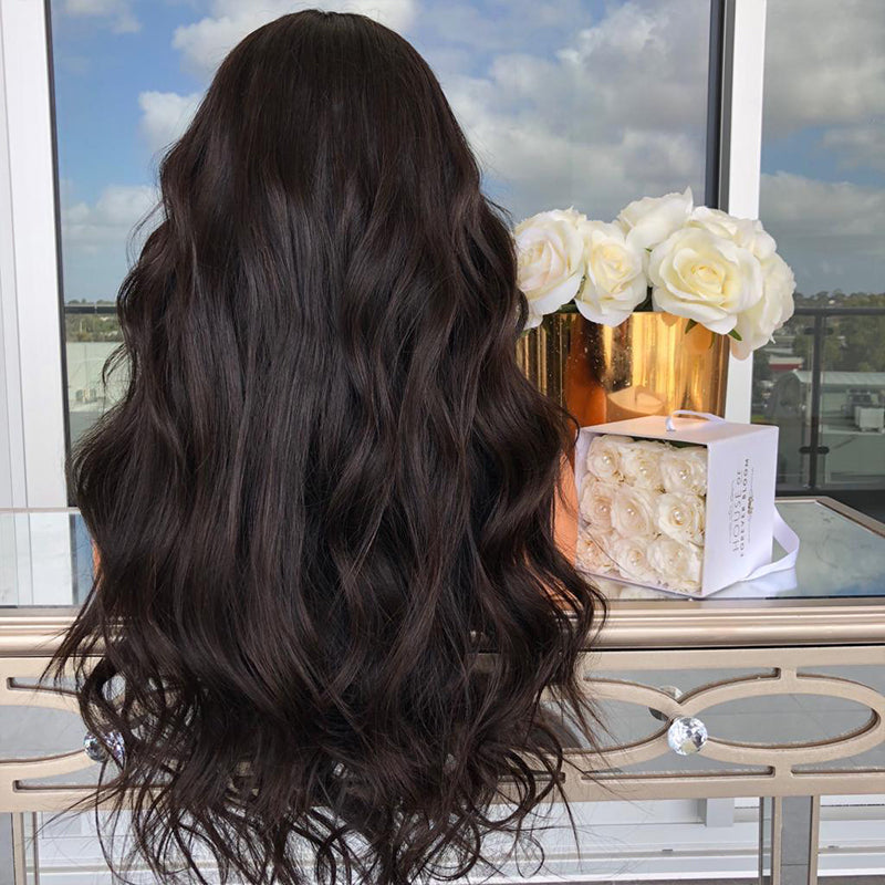 Premium Wig - Mid-Section Long Curly Big Wave Fluffy Lace Front-Lace Front Wig-UNIQSO UK