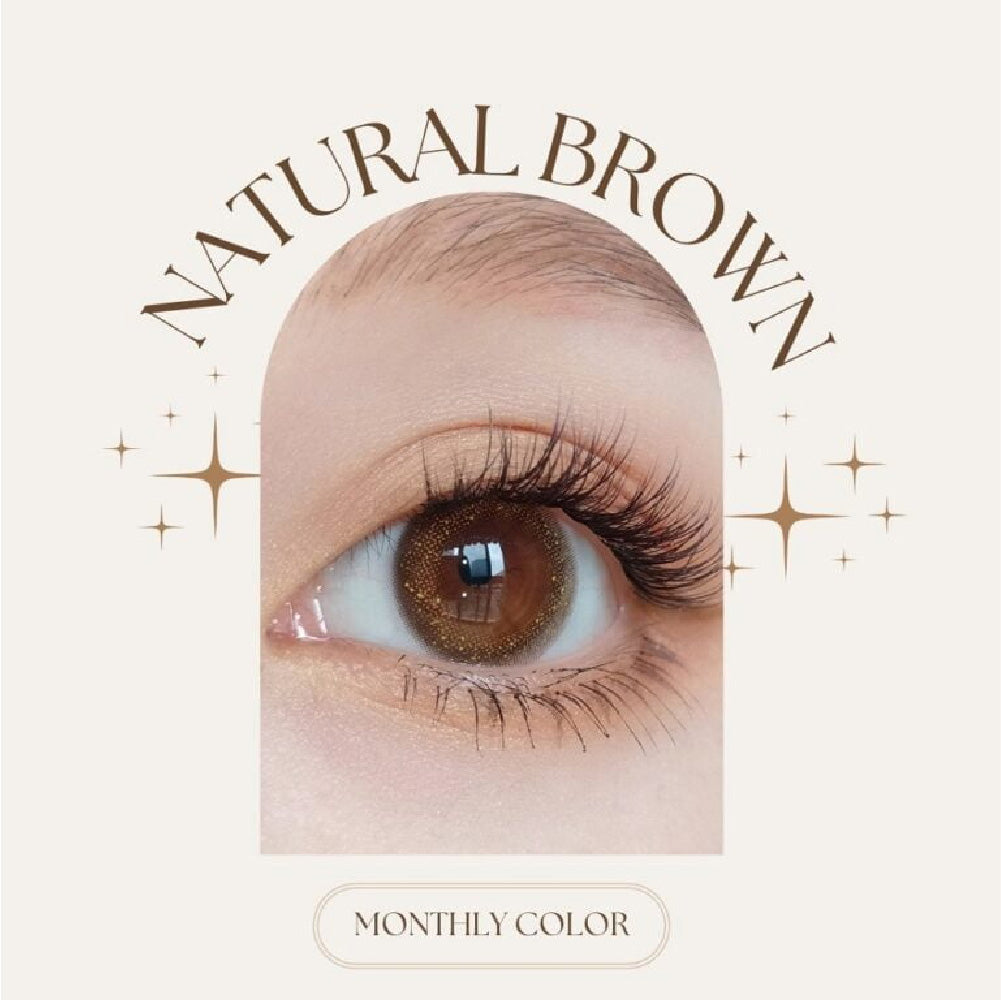 SEED Monthly Color Lens UV - Natural Bown-Colored Contacts-UNIQSO UK