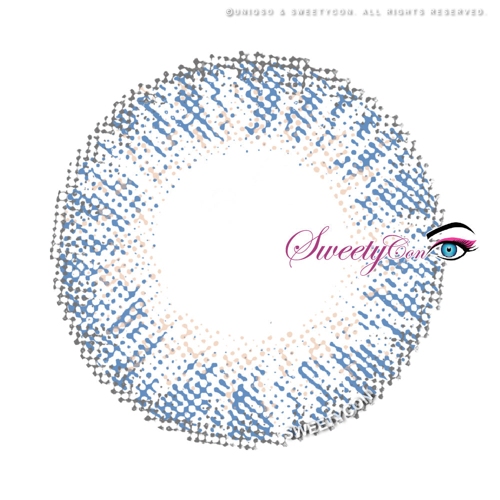 Sweety 3 Tones Blue Hazel (1 lens/pack)-Colored Contacts-UNIQSO UK
