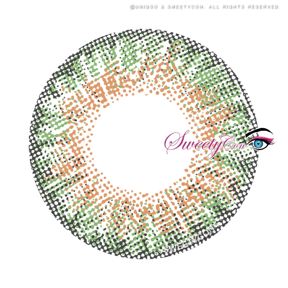Sweety 3 Tones Green (1 lens/pack)-Colored Contacts-UNIQSO UK