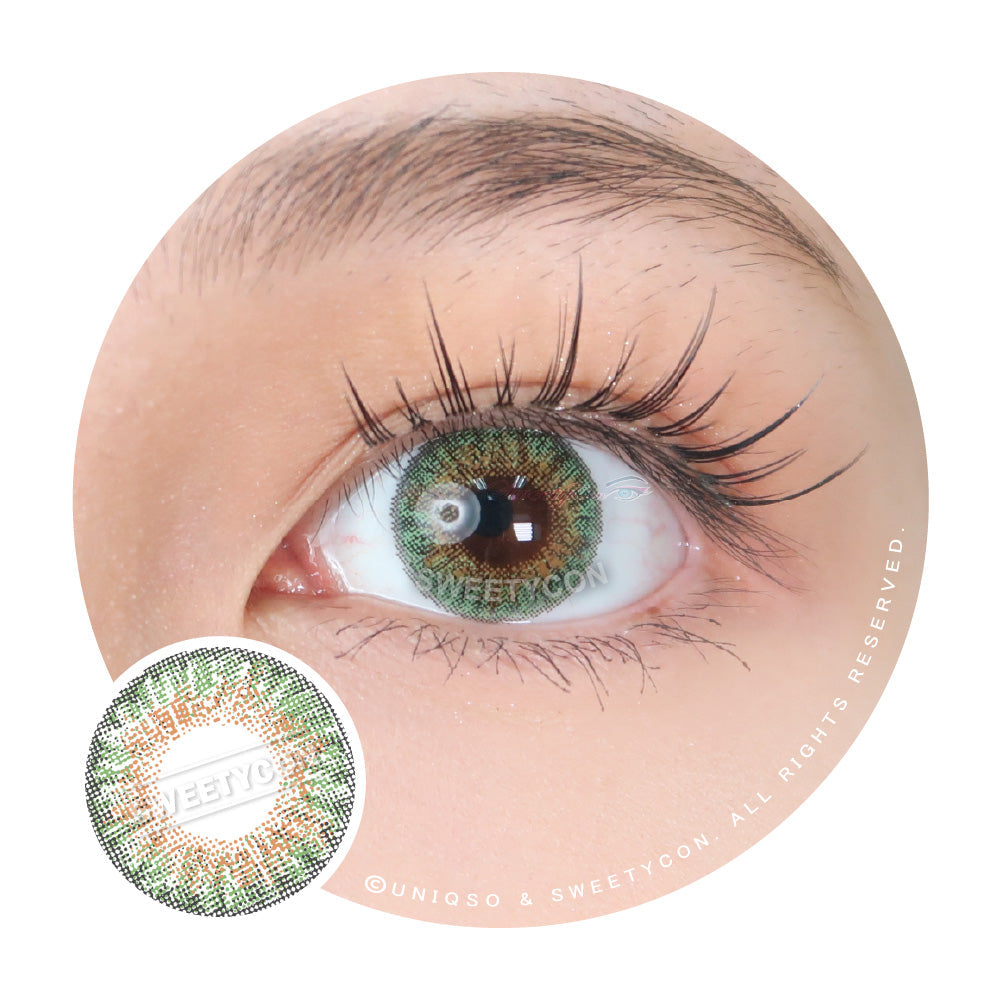 Sweety 3 Tones Green (1 lens/pack)-Colored Contacts-UNIQSO UK