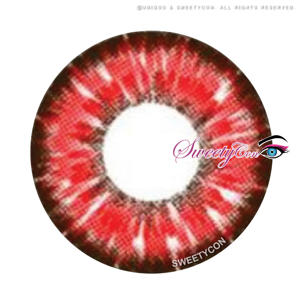 Sweety Akaten Red (1 lens/pack)-Colored Contacts-UNIQSO UK