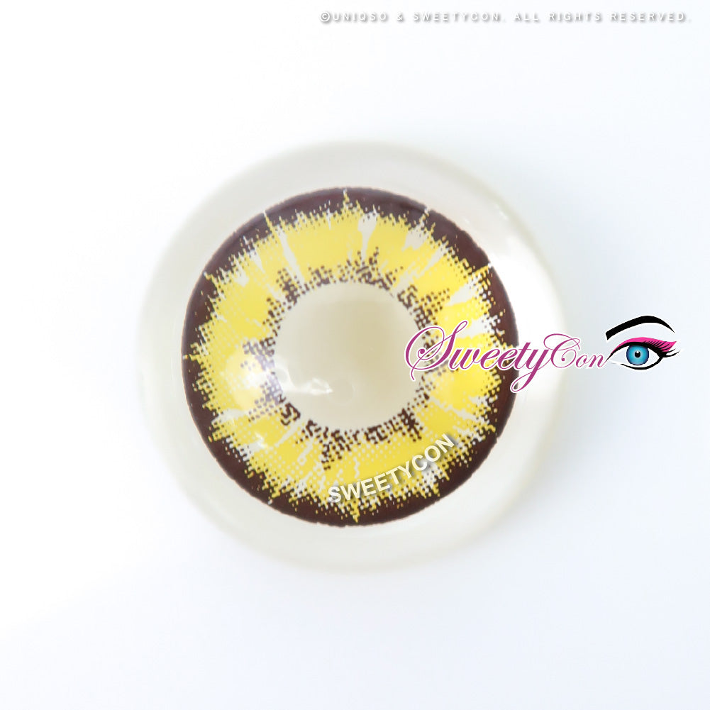 Sweety Akaten Yellow (1 lens/pack)-Colored Contacts-UNIQSO UK