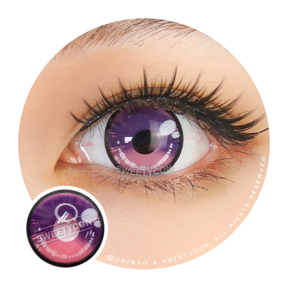 Sweety Anime 2 Purple Pink (1 lens/pack)-Colored Contacts-UNIQSO UK