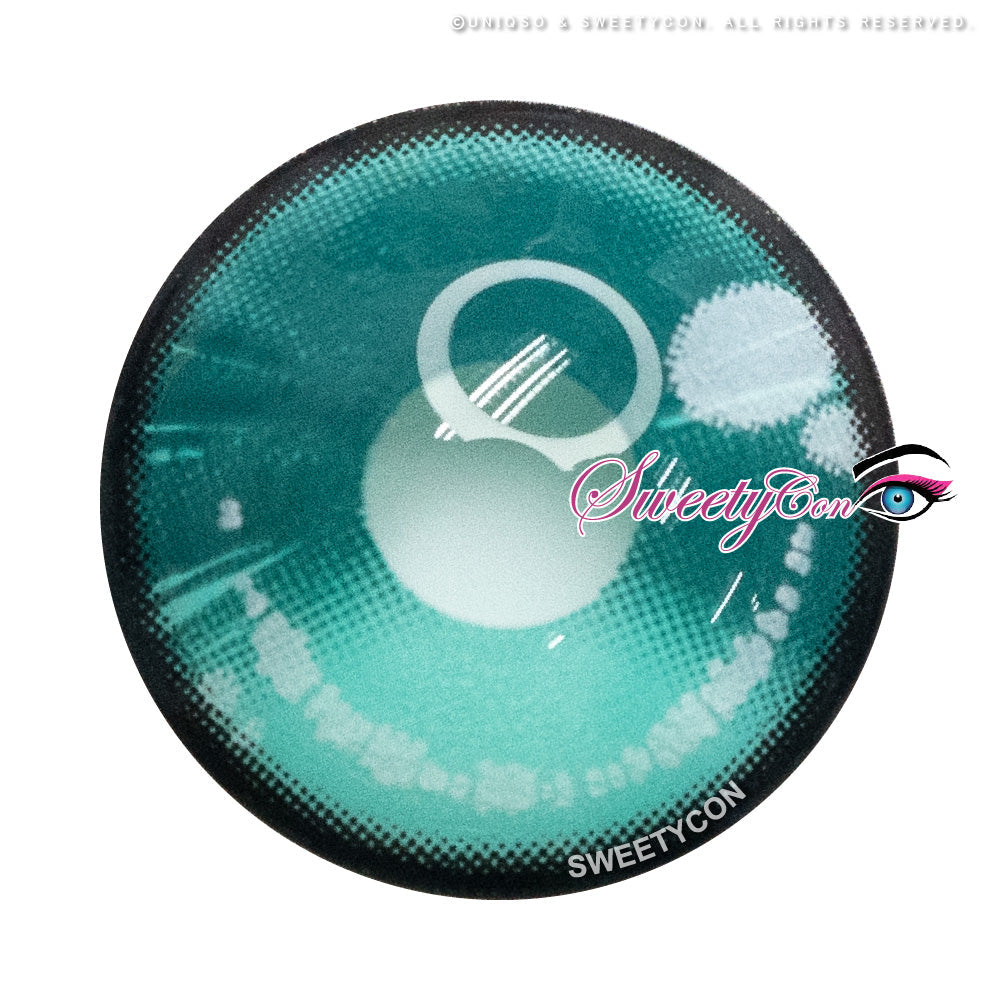 Sweety Anime 2 Teal Green (1 lens/pack)-Colored Contacts-UNIQSO UK