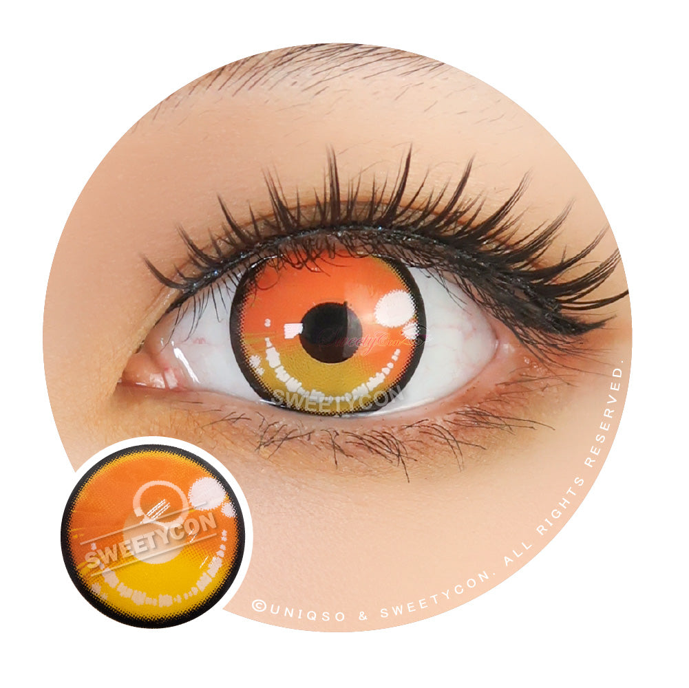 Sweety Anime 2 Yellow Orange (1 lens/pack)-Colored Contacts-UNIQSO UK
