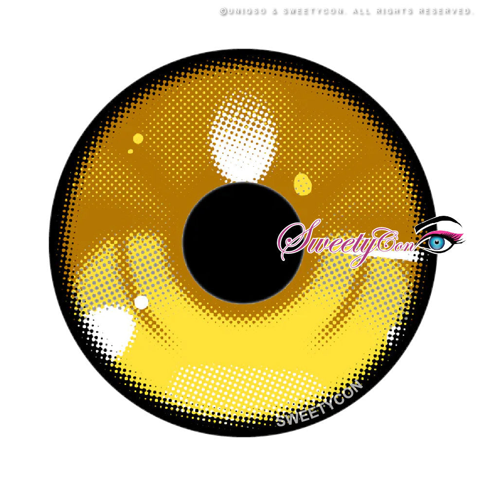 Sweety Anime 3 Yellow (1 lens/pack)-Colored Contacts-UNIQSO UK