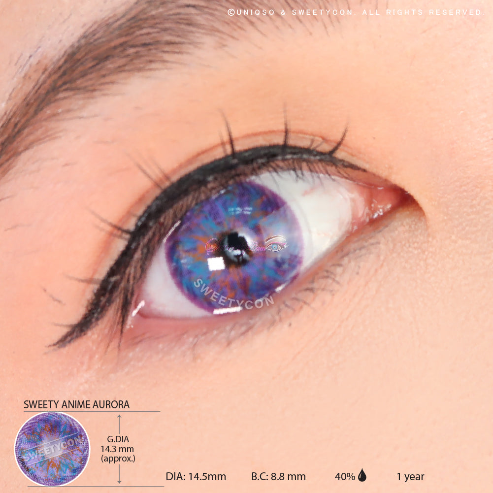 Sweety Anime Aurora (1 lens/pack)-Colored Contacts-UNIQSO UK