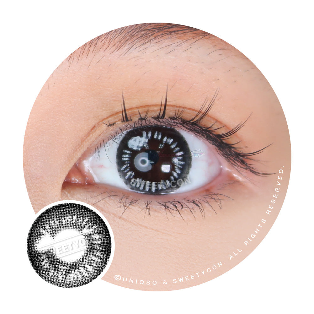 Sweety Anime Black (1 lens/pack)-Colored Contacts-UNIQSO UK