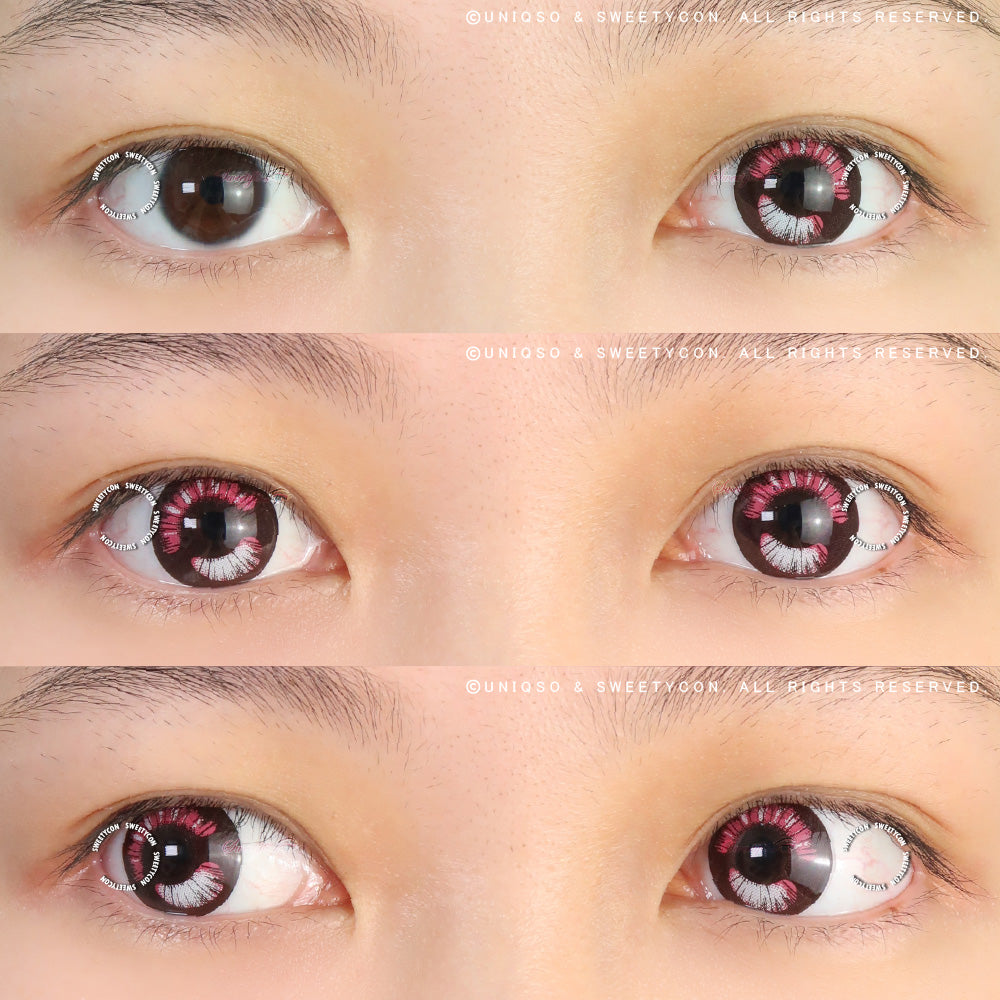 Sweety Anime Boba Violet (1 lens/pack)-Colored Contacts-UNIQSO UK