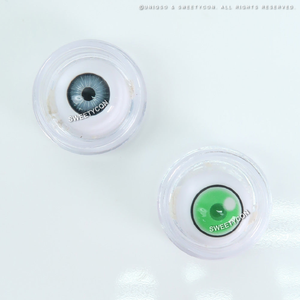 Sweety Anime Cloud Rim Green (1 lens/pack)-Colored Contacts-UNIQSO UK