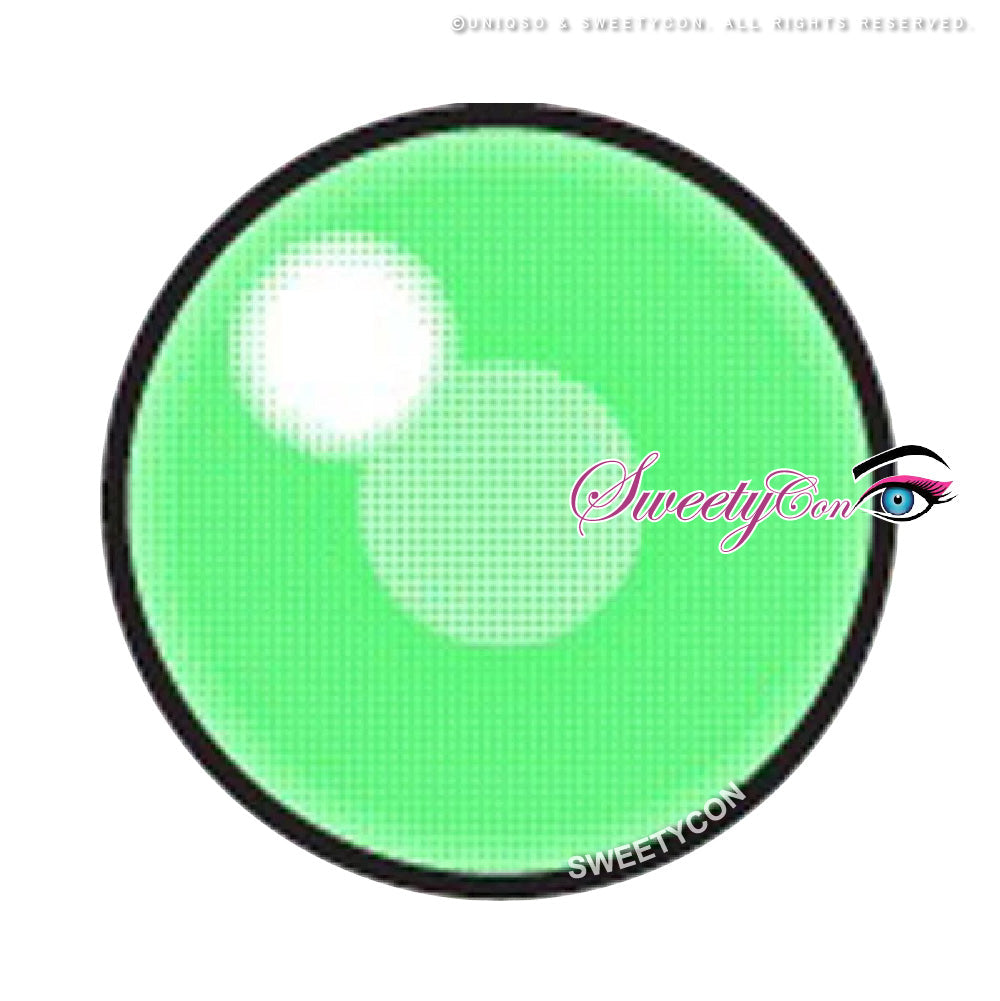 Sweety Anime Cloud Rim Green (1 lens/pack)-Colored Contacts-UNIQSO UK