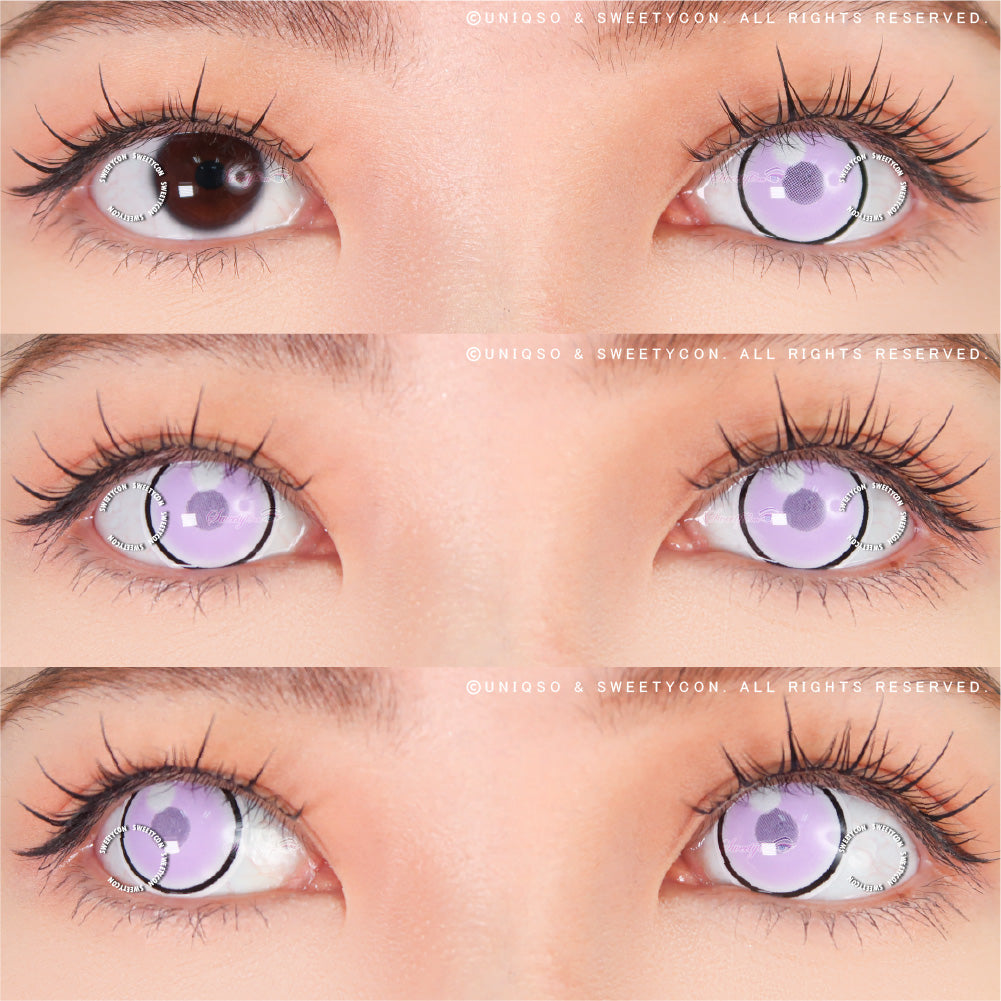 Sweety Anime Cloud Rim Violet (1 lens/pack)-Colored Contacts-UNIQSO UK