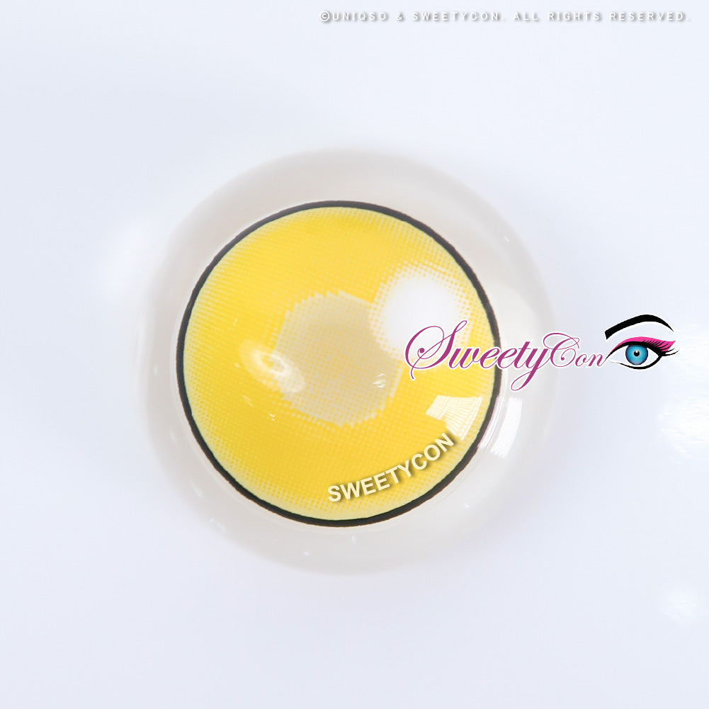 Sweety Anime Cloud Rim Yellow (1 lens/pack)-Colored Contacts-UNIQSO UK