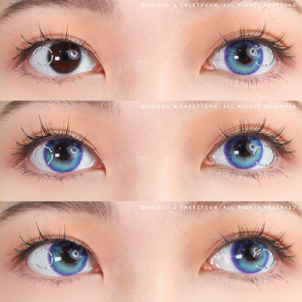 Sweety Anime Tear Blue (1 lens/pack)-Colored Contacts-UNIQSO UK