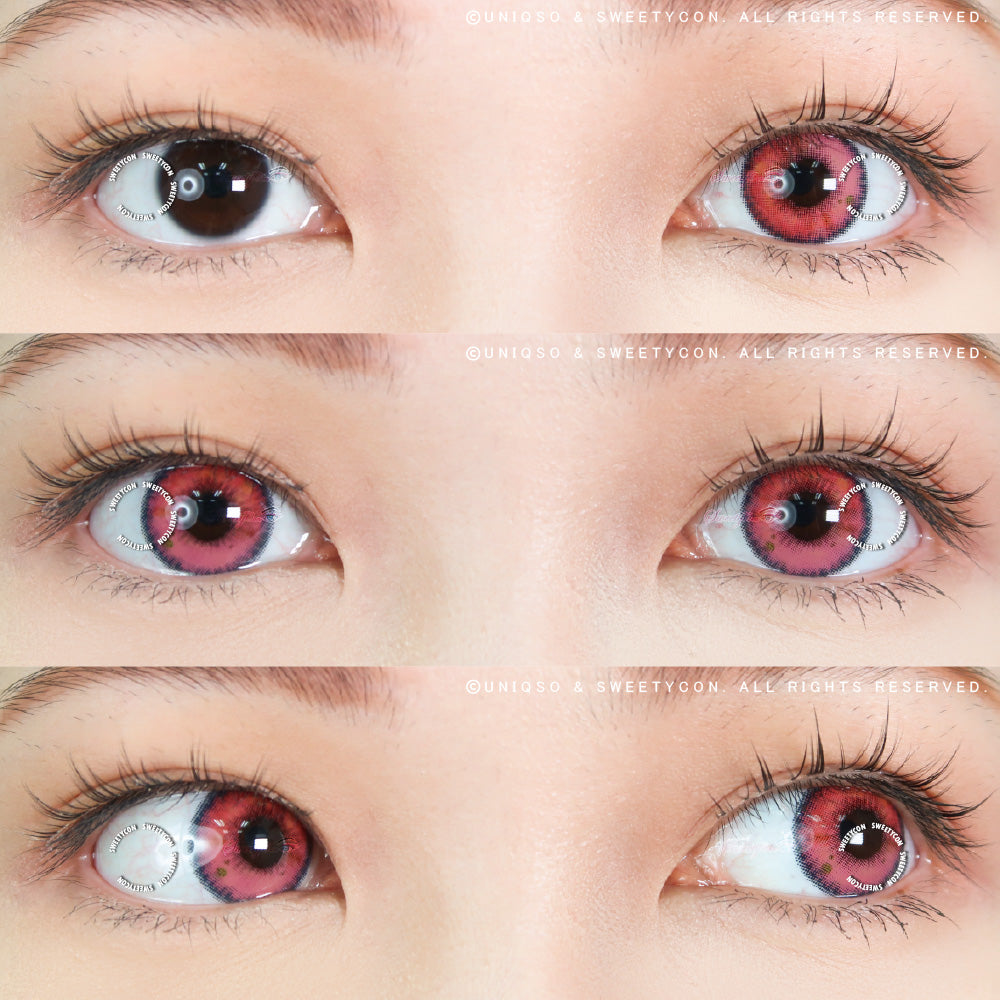 Sweety Anime Tear Pink (1 lens/pack)-Colored Contacts-UNIQSO UK