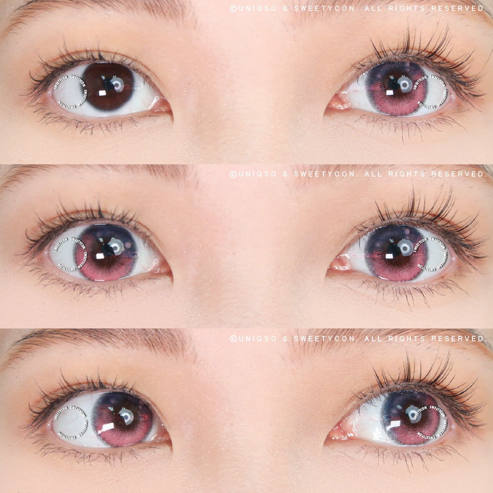 Sweety Anime Tear Purple Pink (1 lens/pack)-Colored Contacts-UNIQSO UK