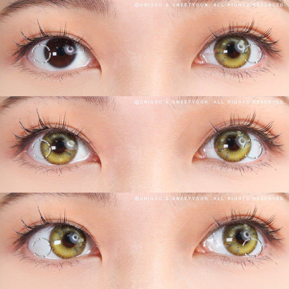Sweety Anime Tear Yellow (1 lens/pack)-Colored Contacts-UNIQSO UK