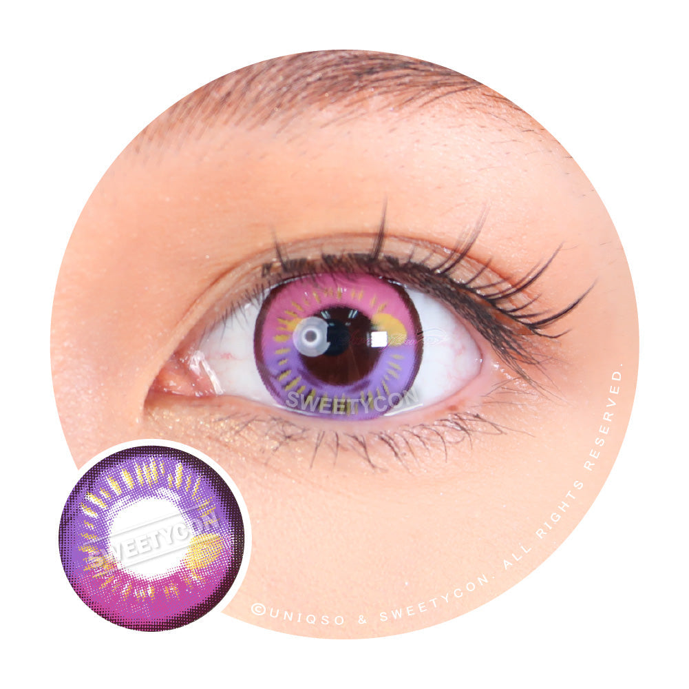 Sweety Anime Violet (1 lens/pack)-Colored Contacts-UNIQSO UK