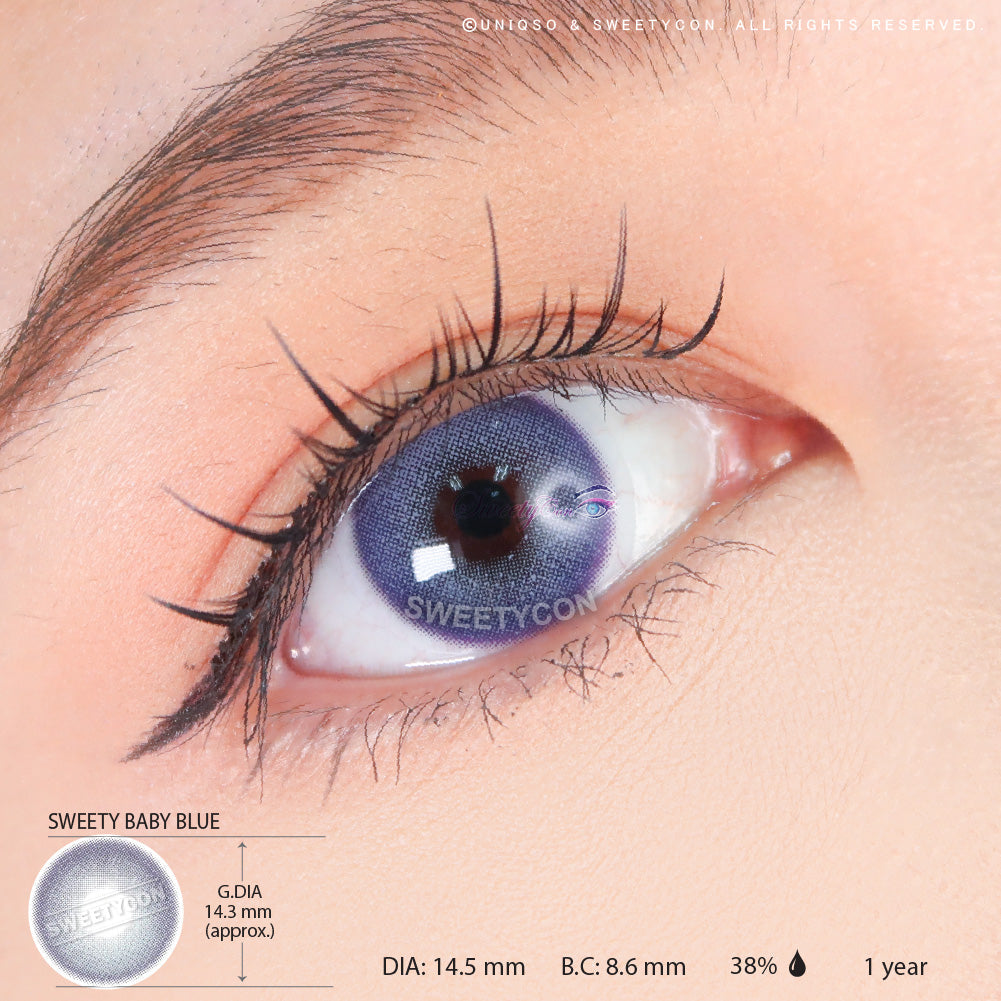 Sweety Baby Blue (1 lens/pack)-Colored Contacts-UNIQSO UK