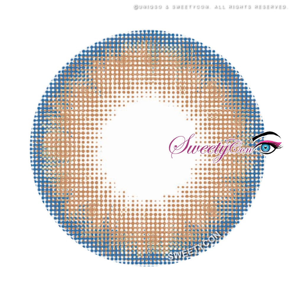 Sweety Bella Blue Brown (1 lens/pack)-Colored Contacts-UNIQSO UK