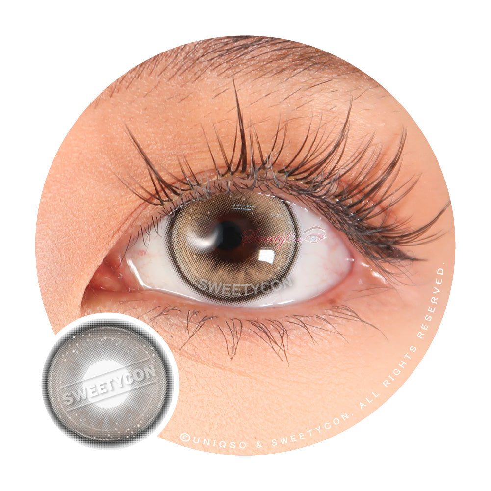 Sweety Butterfly Grey (1 lens/pack)-Colored Contacts-UNIQSO UK