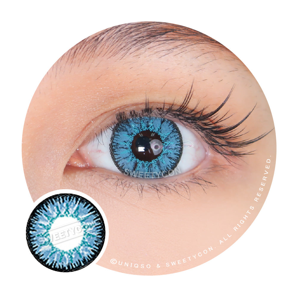 Sweety Candy Blue (1 lens/pack)-Colored Contacts-UNIQSO UK