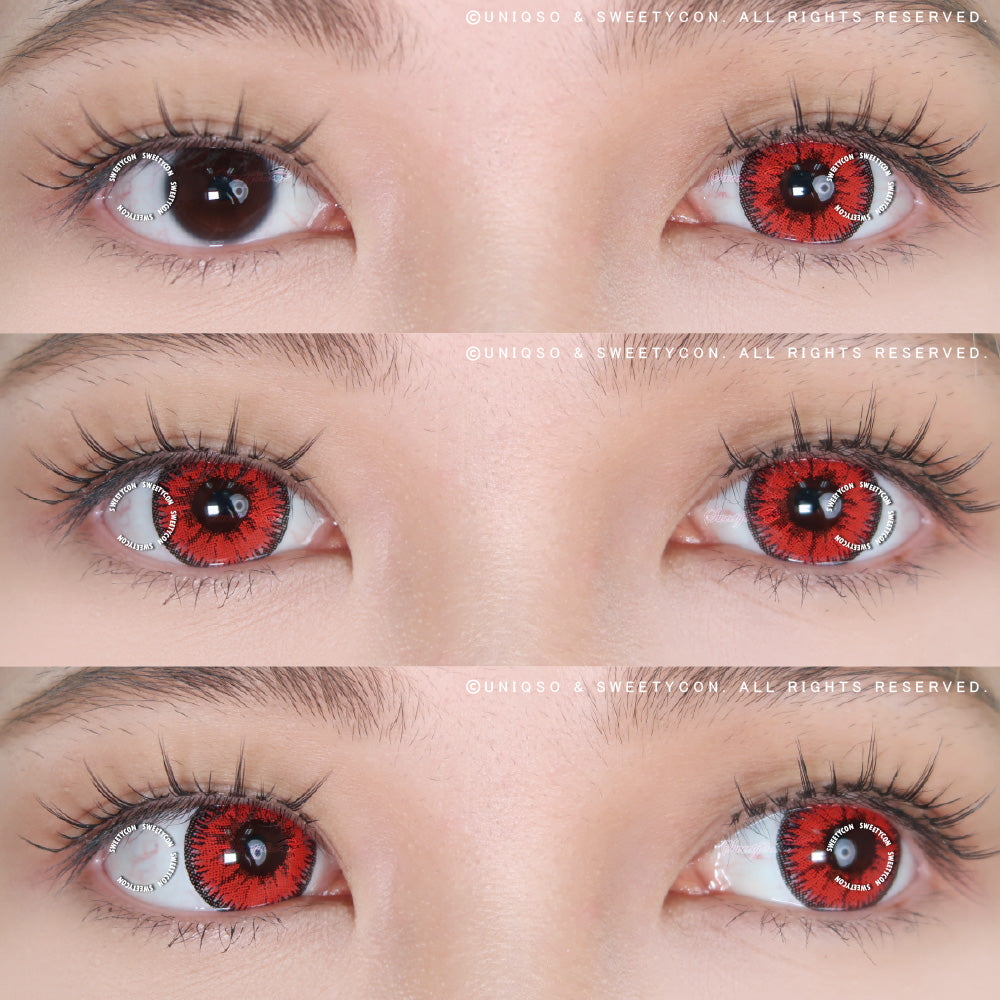 Sweety Candy Red (1 lens/pack)-Colored Contacts-UNIQSO UK