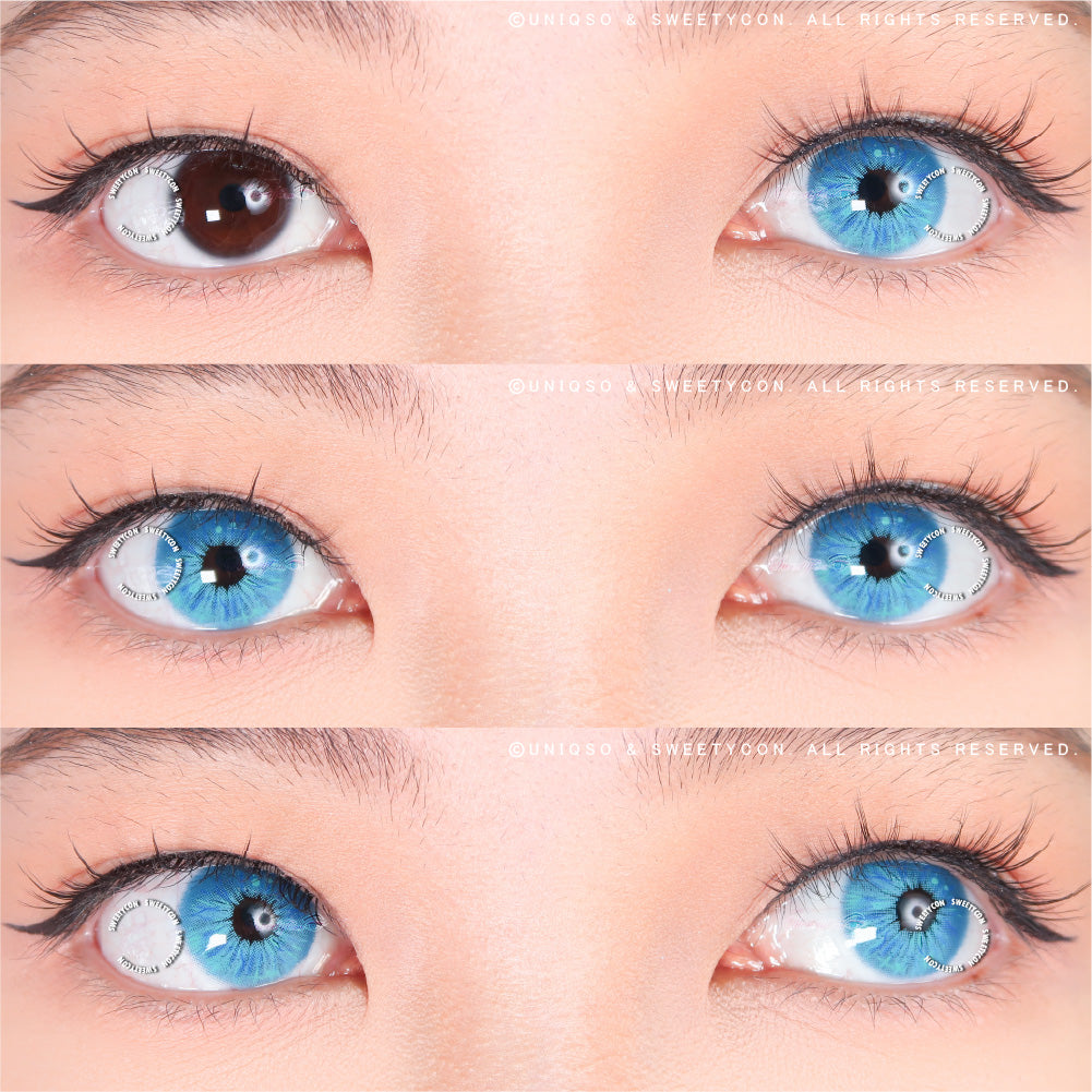 Sweety Crazy Lollipop Blue (1 lens/pack)-Colored Contacts-UNIQSO UK