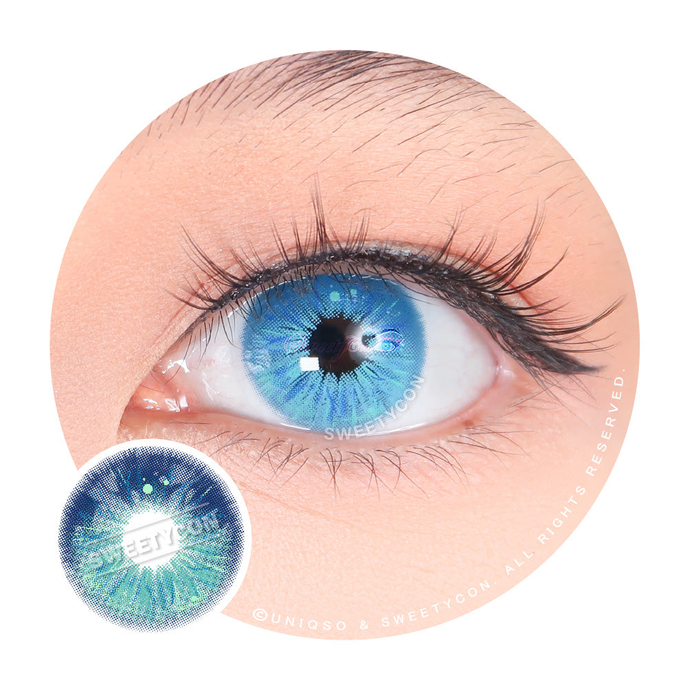 Sweety Crazy Lollipop Blue (1 lens/pack)-Colored Contacts-UNIQSO UK