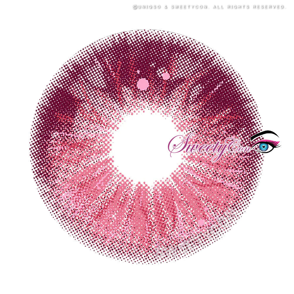 Sweety Crazy Lollipop Pink (1 lens/pack)-Colored Contacts-UNIQSO UK