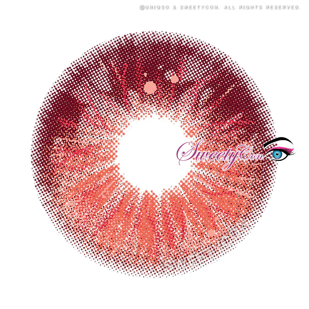 Sweety Crazy Lollipop Red (1 lens/pack)-Colored Contacts-UNIQSO UK
