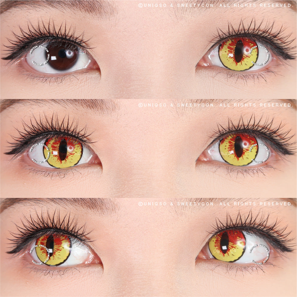 Sweety Crazy Mystery Orb Yellow (1 lens/pack)-Crazy Contacts-UNIQSO UK