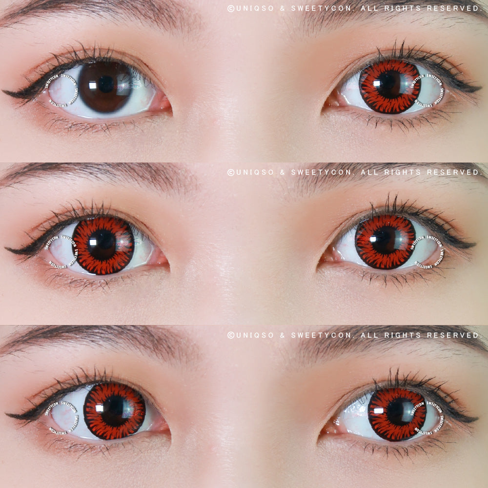 Sweety Crazy New Werewolf Red (1 lens/pack)-Crazy Contacts-UNIQSO UK