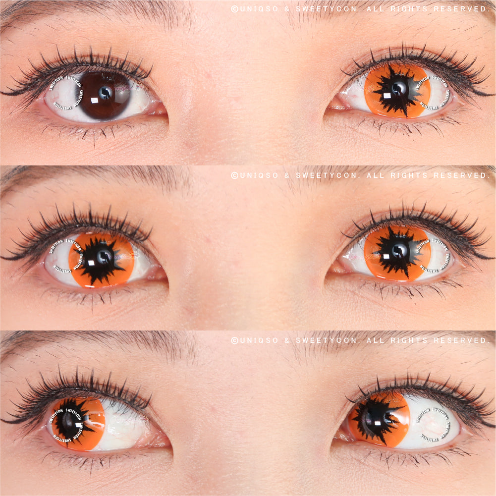 Sweety Crazy Orange Demon (1 lens/pack)-Crazy Contacts-UNIQSO UK