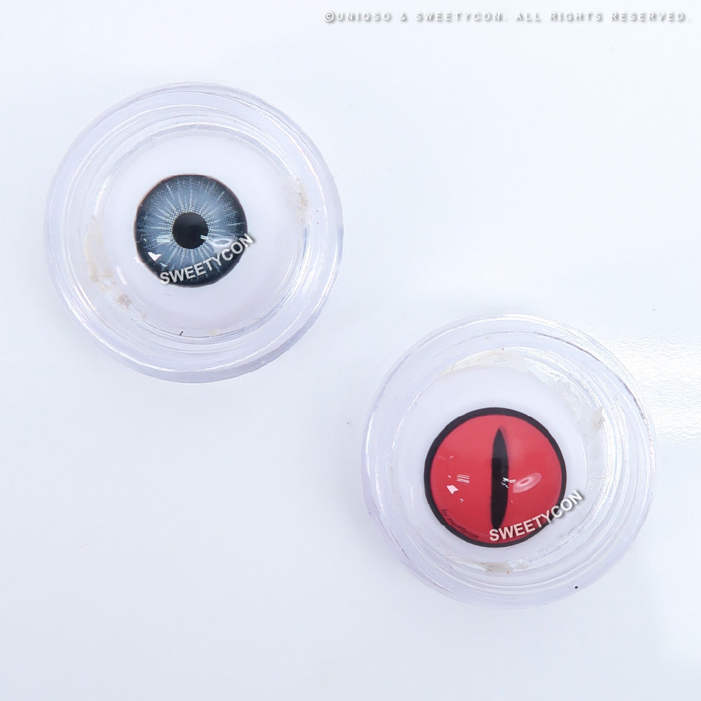 Sweety Crazy Pink Demon Eye / Cat Eye (1 lens/pack)-Crazy Contacts-UNIQSO UK