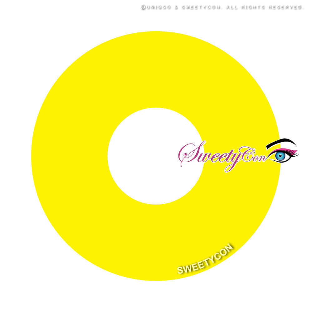Sweety Crazy Pure Yellow (1 lens/pack)-Crazy Contacts-UNIQSO UK