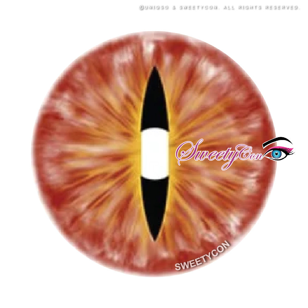 Sweety Crazy Red Demon Eye / Cat Eye (New) (1 lens/pack)-Crazy Contacts-UNIQSO UK