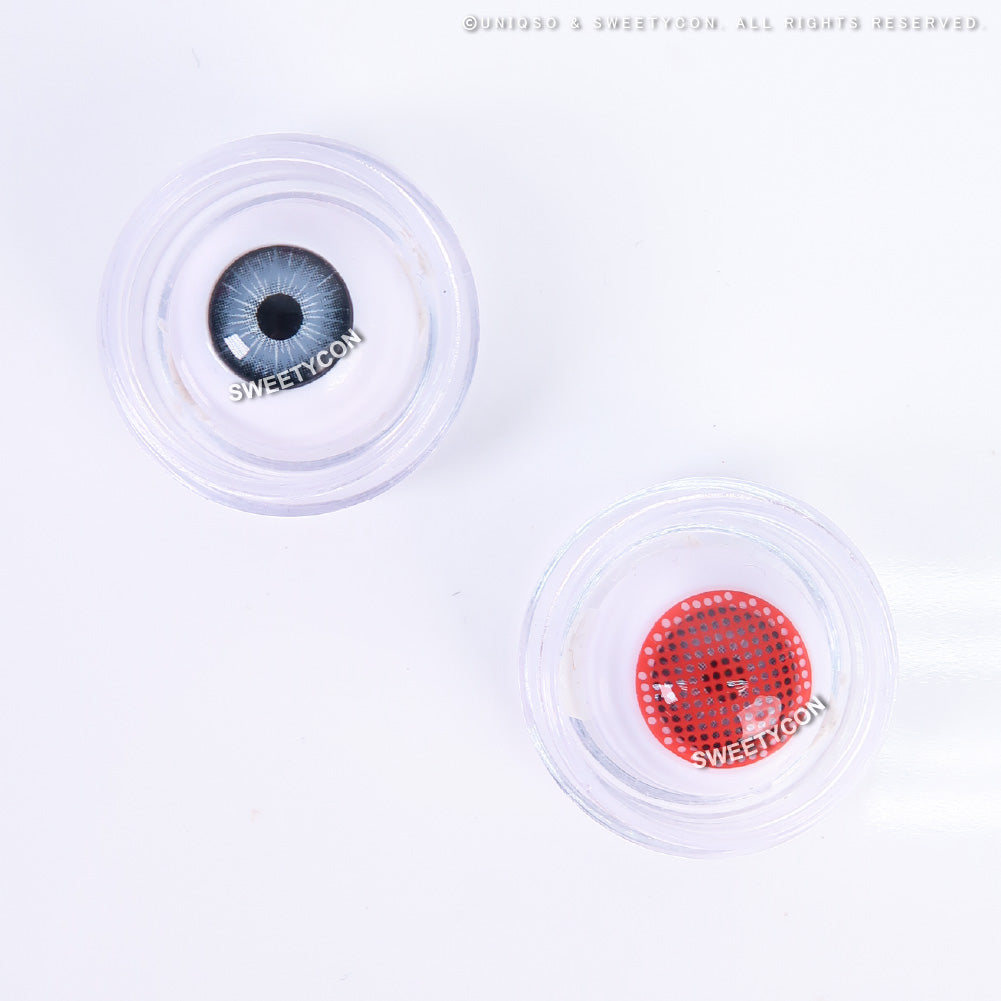 Sweety Crazy Red Screen/ Mesh II (1 lens/pack)-Crazy Contacts-UNIQSO UK
