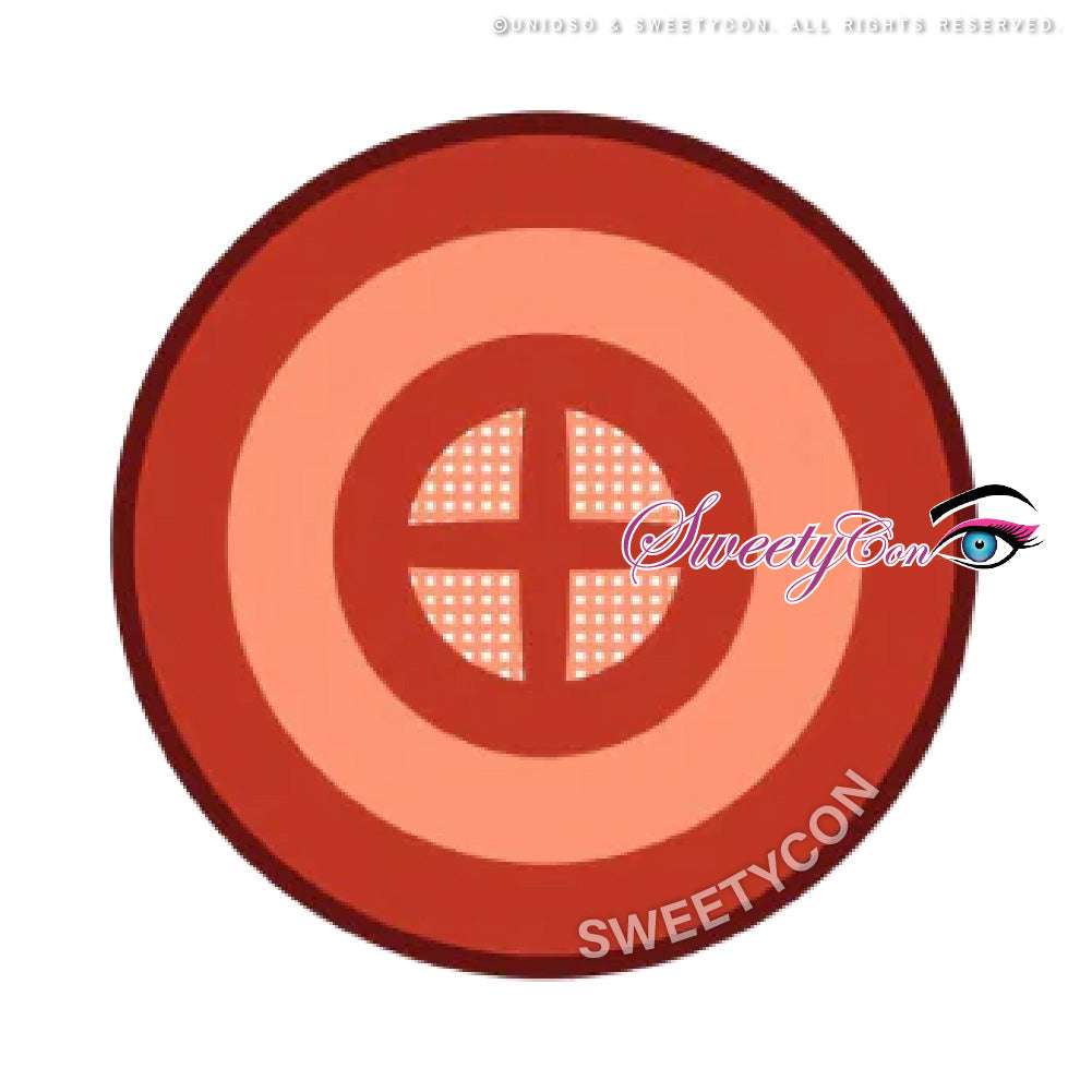 Sweety Crazy Red Target (1 lens/pack)-Crazy Contacts-UNIQSO