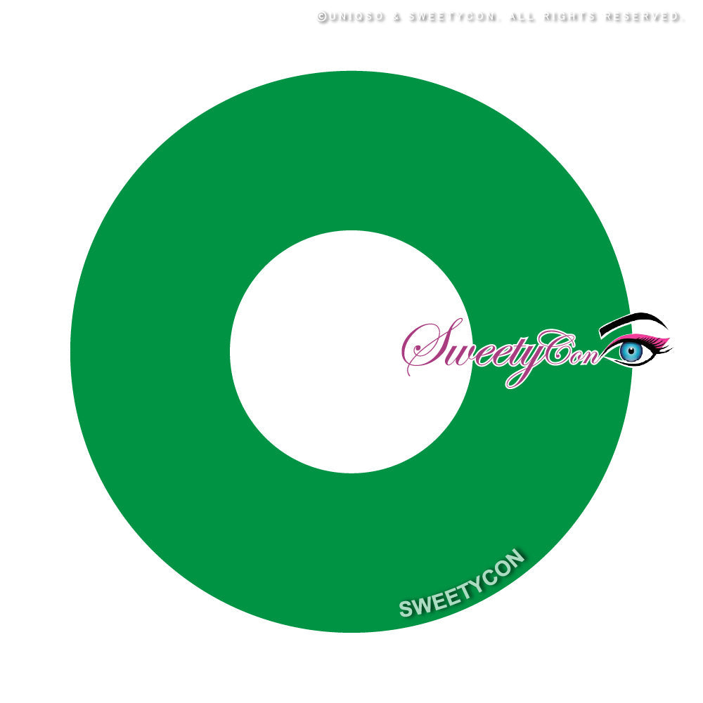 Sweety Crazy Solid Green (1 lens/pack)-Crazy Contacts-UNIQSO UK