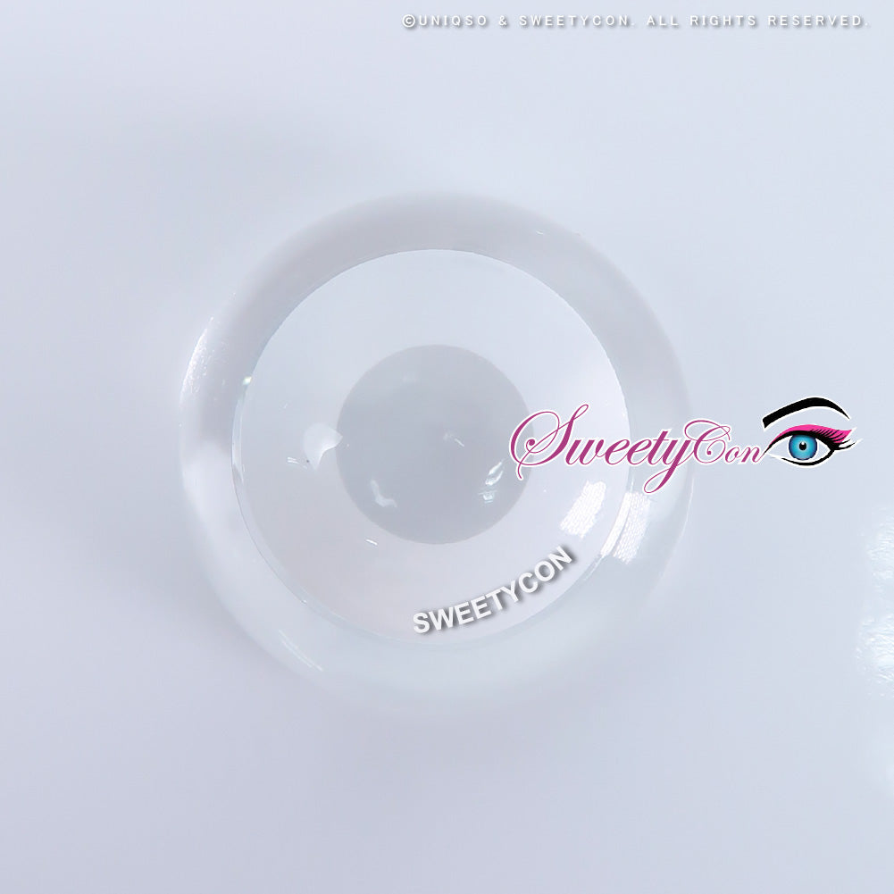 Sweety Crazy Solid White/Whiteout - 1 Day Disposable (1 lens/pack)-Crazy Contacts-UNIQSO UK