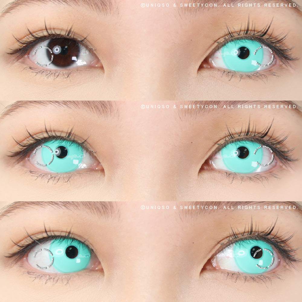 Sweety Crazy Turquoise (1 lens/pack)-Colored Contacts-UNIQSO UK