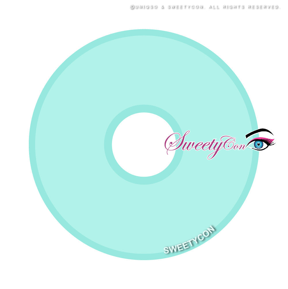 Sweety Crazy Turquoise (1 lens/pack)-Colored Contacts-UNIQSO UK