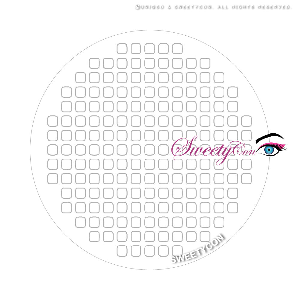 Sweety Crazy White Mesh - 1 Day Disposable (1 lens/pack)-Crazy Contacts-UNIQSO UK