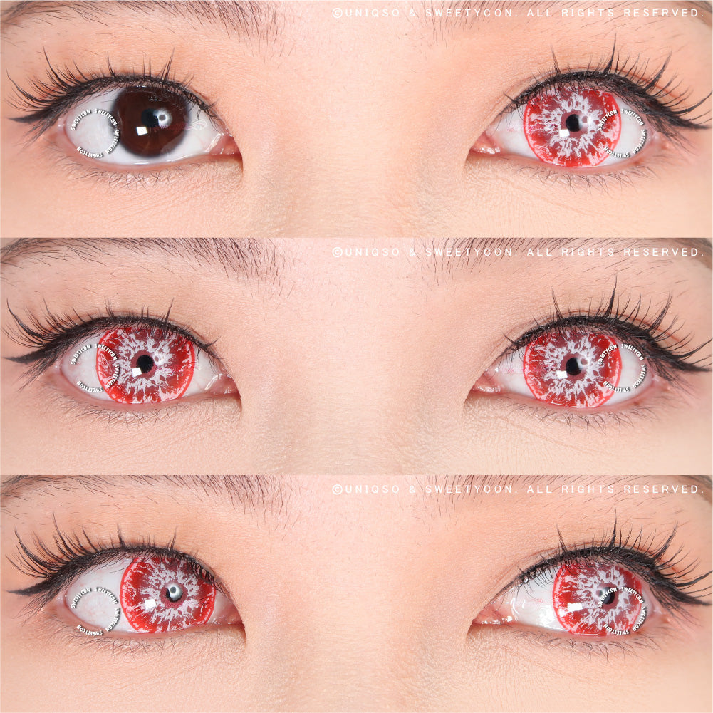 Sweety Crazy White Walker Red (1 lens/pack)-Crazy Contacts-UNIQSO UK