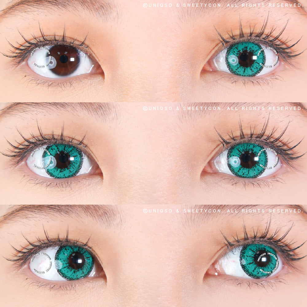 Sweety Crazy Zombie Green (1 lens/pack)-Crazy Contacts-UNIQSO UK