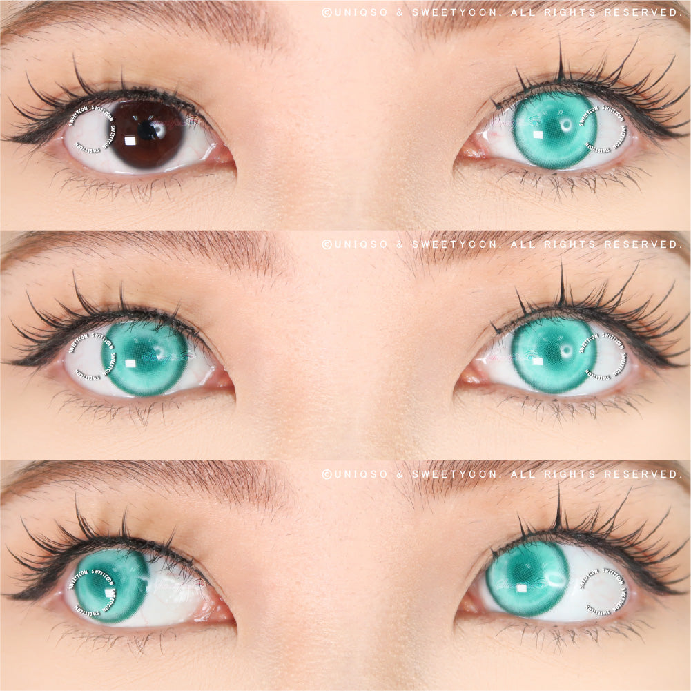 Sweety Delulu Green (1 lens/pack)-Colored Contacts-UNIQSO UK