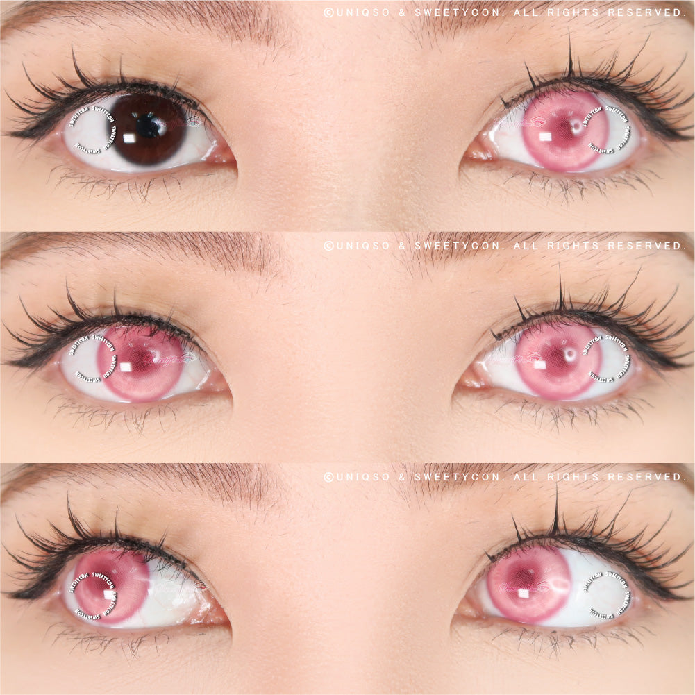 Sweety Delulu Pink (1 lens/pack)-Colored Contacts-UNIQSO UK