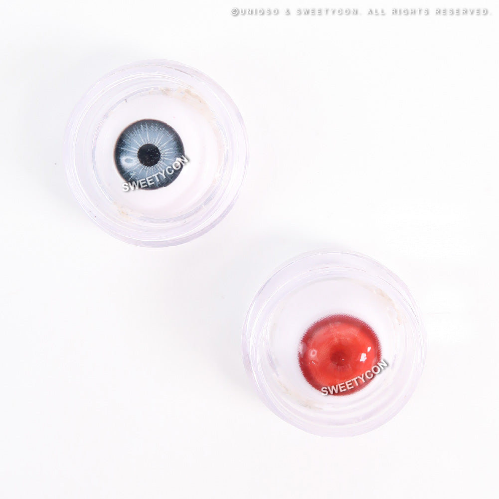 Sweety Delulu Red (1 lens/pack)-Colored Contacts-UNIQSO UK